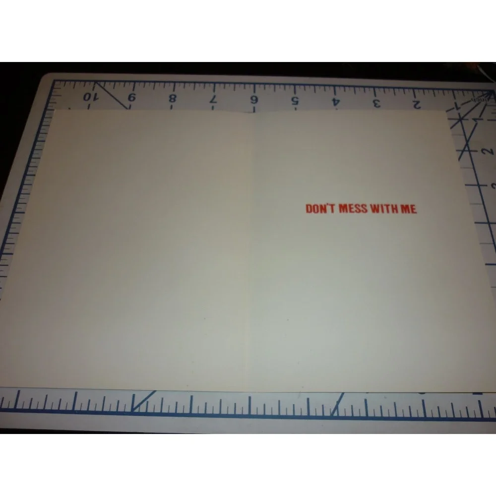 Rare‎ 1980s Pop Art Greeting Card Revenge Frank Lee Speaking Karl Stoecker